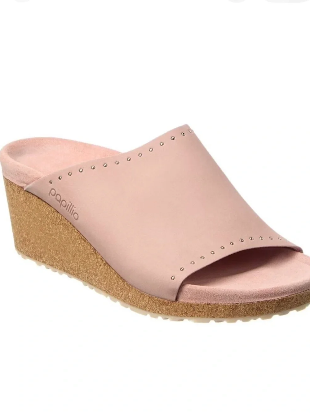 Papillio By Birkenstock Namica Pink  Cork Wedge Slide Sandals Women’s Size 39